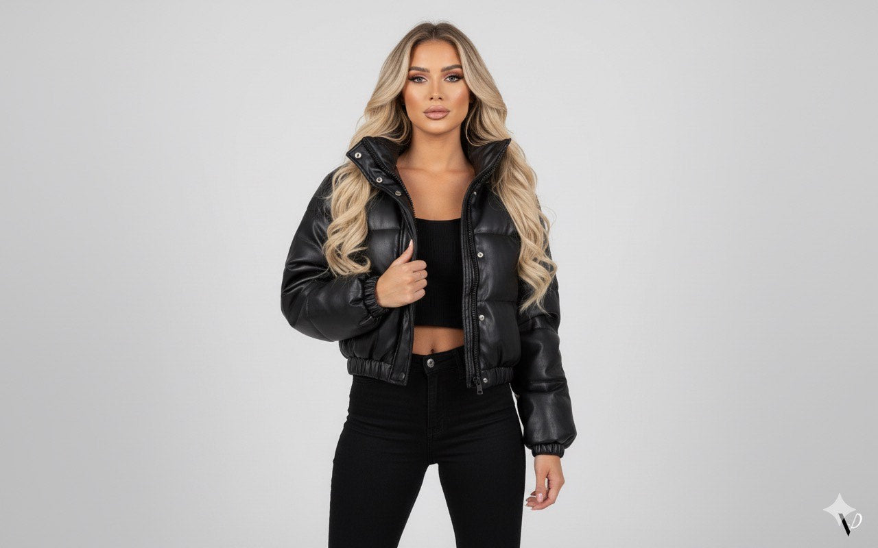 Damska kurtka - Wełniana - Wygodne dopasowanie, zamek błyskawiczny, elastyczne rękawy - Idealna na chłodne dni