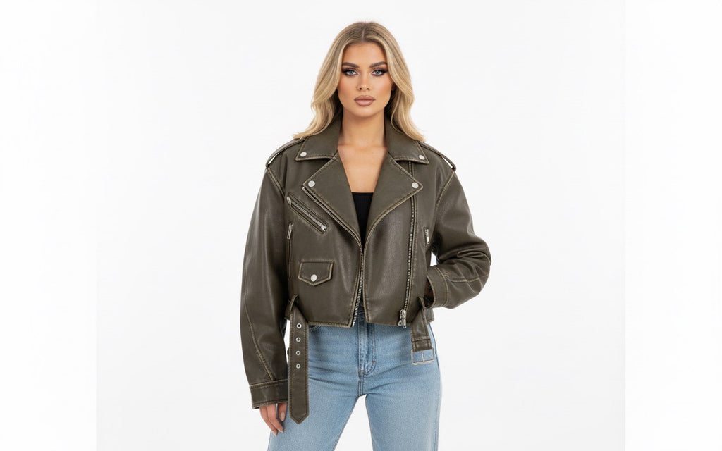 Skórzana Kurtka Kort - Retro - Wysokiej Jakości Skóra - Idealna na każdą okazję