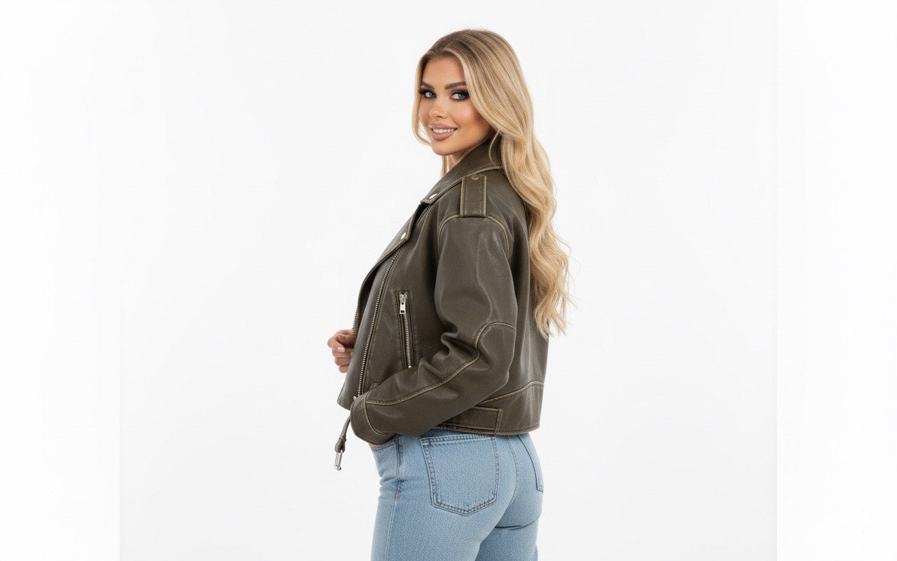 Skórzana Kurtka Kort - Retro - Wysokiej Jakości Skóra - Idealna na każdą okazję